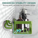 Veken Rustproof & Waterproof Shower Caddy 6-Pack, No Drilling Adhesive Shelves Rack with Soap Holder, Large Capacity Bathroom Organizers and Storage, Wall-Mounted Kitchen & Home Decor by CozyNest Decor
