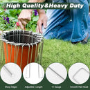 FEED GARDEN 8 Inch 50 Pack Galvanized Landscape Staples 11 Gauge Anti-Rust Garden Stakes Landscaping Fabric SOD Pins Yard Stakes for Weed Barrier Fabric by CozyNest Decor