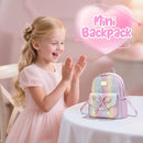 I IHAYNER Girls Bowknot Cute Leather Backpack Mini Backpack Purse for Women by TinyTreasures Baby Boutique