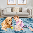 5x7 Area Rug, Luxury Rugs for Living Room, Ultra Soft Rugs for Bedroom, Non-Slip Indoor Carpet for Nursery, Kids Room, Playroom, Home Decor, Tie-Dyed Blue by TinyTreasures Baby Boutique