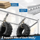 REIBII Garage Shelving, 5 Tier Storage Shelves Load 3000LBS, Adjustable Garage Shelving Heavy Duty, Metal Shelves Unit for Basement, Warehouse, 48" W x 72" H x 18" D, Galvanized by CozyNest Decor