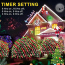KNONEW Christmas Net Lights 360 LEDs 13ft x 9.8ft Outdoor Mesh Lights Connectable Waterproof 8 Modes & Timer Plug-in Net Fairy Lights for Bushes Garden Party Wedding Holiday,Red and Green by GreenHaven Gardens