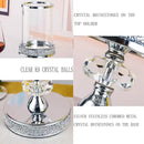 Candle Holder for Pillar Candle, Pillar Candle Holders for Wedding, Coffee Dining Table, Christmas, Table Centerpieces, Home Décor ZXC048D (1 Crystal Ball) by CozyNest Decor