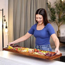 Acacia 36 Inch Extra Large Charcuterie Board with Cheese Knife Set of 4 - Acacia Wood Serving Tray with Handles, Long Charcuterie Board, Large Charcuterie Boards for Party, Wooden Cheese Board by CozyNest Decor