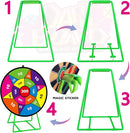 Large Dart Board for Kids, Kids Double-Sided Dart Board with Sticky Balls and Darts, Indoor/Outdoor Sport Fun Party Play Game Toys, Gifts for 3 4 5 6 7 8 9 10 11 12 Year Old Boys Girls by TinyTreasures Baby Boutique