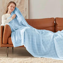 inhand Knitted Throw Blanket for Couch and Bed, Soft Living Room Home Decor Knitted Blanket with Tassel, Outdoor Lightweight Breathable Summer Blanket, Farmhouse Warm Woven Decorative, 50"x60" by CozyNest Decor