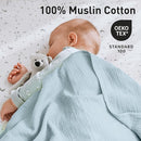 GLLQUEN BABY Muslin Swaddle Blankets for Girls Boy, 4-Pack Baby Blankets for Girl Boy, Newborn Receiving Blanket, Baby Swaddle Blanket Unisex, Baby Essentials, Registry & Gift, 40 x 38 inches by TinyTreasures Baby Boutique
