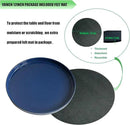 Ceramic Plant Saucer Pot Tray 10 Inch, Planter Saucers 4 5 6 7 8 9 10 11 12 13 Inch for Indoors Outdoor, Durable Sturdy Flower Drainage drip Water Tray for Glazed Pots Base (10.7 Inch-Blue) by GreenHaven Gardens