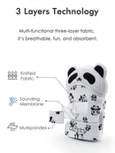 Giftty Panda Teether Mitt - Baby Teething Glove - BPA-Free Silicone - Black and White - 1 Pair + 1 Toothbrush by TinyTreasures Baby Boutique