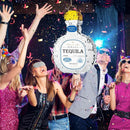 WERNNSAI Tequila Bottle Pinata - Disco Party Decorations for Adults Silver Patron Tequila Pinata with Blindfold for Bachelor Birthday Party Supplies 11.7” x 16.5” by TinyTreasures Baby Boutique