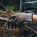 TitanFlex Work Gloves Microfoam Nitrile Coated Men Women, Safety Warehouse Gloves with Grip, Touchscreen, Seamless Knit Nylon by GreenHaven Gardens