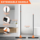 JEHONN Floor Squeegee Heavy Duty with 58.3 inches Long Handle, Rubber Scraper Broom for Cleaning Foam Water on Garage Concrete Bathroom Tile Marble Shower Glass Shop Deck Window Indoor Outdoor by GreenHaven Gardens