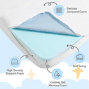Trifold Play and Pack Mattress Portable Mini Cribe Matter Pad Waterproof Pack N Play Mattress for Baby and Toddler Breathable Dual Side Memory Foam Topper by TinyTreasures Baby Boutique