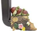 Turtle Statues Gutter Downspout Extension Statues Garden Decoration,Resin Statue Outdoor Decor,Animal Downspout Diverter,Decorative Gutter Extension,3"×4" Downspout Extender Diverter Splash Block by GreenHaven Gardens