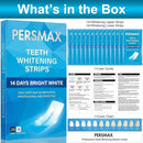 Teeth Whitening Strips for Sensitive Teeth Enamel Safe Whitening Kit No-Slip Remove Coffee Wine Smoking Stains Professional 14 Treatments 28 Strips by CozyNest Decor