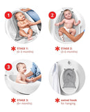 Skip Hop Infant Bath Tub 3-Stage Grow With Baby Smart Sling MOBY Bathtub White Age 0+ by TinyTreasures Baby Boutique