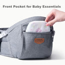 SUNVENO Baby Hip Carrier with Hip Seat, CPC-Certified, Ergonomic Infant Carrier for Newborns & Toddlers up to 45 lbs, Adjustable Waistband, Multiple Pockets, All-Season, Grey by TinyTreasures Baby Boutique