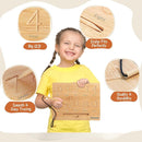 Asweets Montessori Wooden Number Practicing Board, Double-Sided Tracing Board and Shape RecognitionTool to Writing 123 Educational Toy Game for Preschool 3 4 5 Years Old Gifts by TinyTreasures Baby Boutique