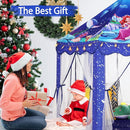 Monobeach Mermaid Princess Tent Girls Blue Large Playhouse Kids Castle Play Tent with Star Lights Gift Toy for Children Indoor and Outdoor Games by TinyTreasures Baby Boutique