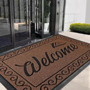 Yimobra Welcome Mat, Heavy Duty Sturdy Door Mats for Home Entrance Outdoor Indoor, Front Doormat for Outside Patio Floor Entry Porch Garage Office, Waterproof, Low Profile, 47 x 24, Maroon by CozyNest Decor