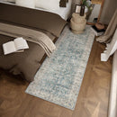 Machine Washable Rug Runners for Hallways: 2'6"x8' Kitchen Rugs Stain Resistant Non Slip Low Pile Soft Boho Carpet Runners for Hallways Bedroom Entryway Indoor Beside Bathroom Farmhouse by TinyTreasures Baby Boutique
