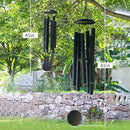 ASTARIN 65 in Wind Chimes for outisde - Extra Large Outdoor Handcrafted WindChimes,Deep Tone Metal Chimes for Garden Decor, Large Windchimes Deep Resonance, 2.27in Tubes Weather-Resistant, Black by CozyNest Decor