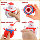 RunNico 12 Pack Christmas Snowman Squeeze Sensory Toy, Santa Claus Squishy Fidget Toys, Stretchy Christmas Snowman Relieve Stress Ball for Holiday Decoration Party Favors Adult Anxiety Relieve by TinyTreasures Baby Boutique