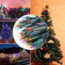 Multicolor Twinkling Christmas String Lights Plug in,2 Pack Each 60 LED,17 of 60 Lights Twinkle,Connect up to 45 Sets,UL Certified 22 Ft Mini Christmas Twinkle Tree Lights,Indoor Outdoor Use by TinyTreasures Baby Boutique