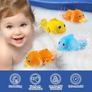 Dwi Dowellin Bath Toys for Toddlers, Magnetic Fishing Games Kids Bathtub Toys, Mold Free Wind-up Toys Swimming Fish Duck Whale Floating Water Toys for Kids Baby Infant by TinyTreasures Baby Boutique