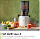 Hurom H320 Cold Press Juicer Machine, Easy to Clean Masticating Slow Juicer, Coarse Strainers, Self-Feeding, Hands Free, Family Size, Quiet Motor, Easy Assembly (White) by CozyNest Decor