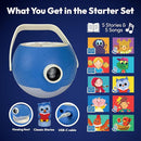 Kids Book Projector - 5 Read-Aloud Stories, 5 Songs, Night Light & Soothing Dream Music | Children Ages 3+ Storytime Projector for Kids & Toddlers | Educational Toys, Owl by TinyTreasures Baby Boutique