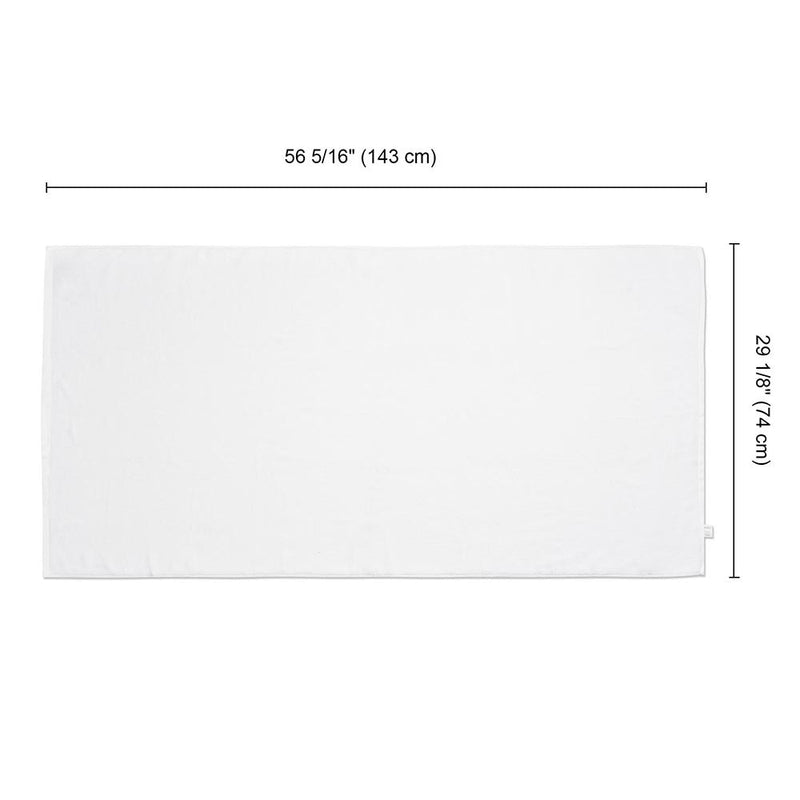 Yescom 29"x56" Bath Towel White 600Gsm Ring Spun Cotton Hotel