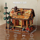 Wood Cabin Building Blocks Set with LED Lights, Autumn House Building Toys, Log Cabin Construction Kits, Stem Forest Treehouse Model, Birthday Gift for Adults and Boys Age 8-12(1969Pcs) by TinyTreasures Baby Boutique