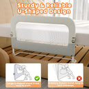 Large Bed Guard Rail for Toddlers - 59inch Foldable & Adjustable Heights Baby Bed Safety Railing - Toddler Long Bed Rails Guard for Twin, Bunk, Queen & King, Full Size Bed by TinyTreasures Baby Boutique