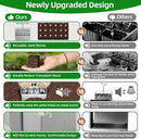 Soil Blocker, Soil Block Maker for Seed Starting with Strong Hand Held, 8 Pcs 2-Inch Soil Blocking Tool for Grow Seedling, Seed Starter Soil Tray Garden Potting Soil, Indoor Outdoor Plants by GreenHaven Gardens
