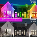 300ft Permanent Outdoor Lights, RGB LED Eaves Lights,IP67 Waterproof LED Eaves Light for Christmas,Halloween Decor,Outdoor Decor,Garden Décor（2 Rolls of 150ft） by GreenHaven Gardens