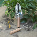 Garden Tool Set, 2 Pieces Stainless Steel Heavy Duty Garden Tools, Gardening Kit with Wooden Handle Garden Hand Tools, Durable Garden Tools for Gardening, Gardening Gifts for Women Men by GreenHaven Gardens