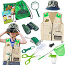 ESSENSON Outdoor Explorer Kit & Bug Catcher Kit with Vest, Outdoor Toy Gift for 3 4 5 6 7 8+ Year Old Boys Girls Kids Binoculars, Magnifying Glass, Butterfly Net, Camping, Adventure by TinyTreasures Baby Boutique