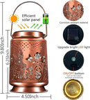 KY&BOSAM Solar Lanterns Outdoor Waterproof Rose Hummingbird Garden Decor Birthday Gift for Women Mom Grandma Hangings Solar Lights Metal Diwali Decoration Outside Lantern for Yard Patio Backyard Porch by GreenHaven Gardens