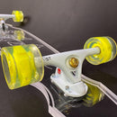 Clear Longboard Skateboard - Transparent Acrylic Long Boards with Light-Up LED Wheels for Smooth Rides - Ride The Streets in Style with Longboard Built for Beginners & Pros Alike by TinyTreasures Baby Boutique