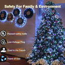 66FT Christmas Decorative Lights, Connectable 200 LED Green Wire Fairy String Lights Plug in, 8 Lighting Modes LED String Lights, for Indoor Outdoor Xmas Tree Wedding Party Decoration Cool White by GreenHaven Gardens