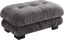 Ottoman - Gray by CozyNest Decor