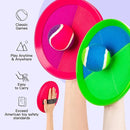 EVERICH Upgraded Toss and Catch Ball Game Set - Indoor and Outdoor Games for Kids 3-12, Beach Sand Pool Water Toy Includes 4 Paddles 4 Sticky Balls, Great Birthday Easter Gifts for Boys Girls by TinyTreasures Baby Boutique