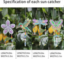 Bingcute Diamond Art Painting Suncatchers, 4 pcs Sun Catchers Diamond Art Painting Kits for Kids DIY Crafts for Adults Hummingbird Prism Crystal Suncatchers Wind Chime Windows Garden Decorations by GreenHaven Gardens