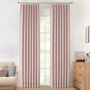 Vision Home Pink Full Blackout Curtains Pinch Pleated Room Darkening Window Panels 120 inch for Girls Bedroom Living Room Thermal Insulated Pinch Pleat Pink Drapes with Hooks Back Tab 40" Wx120 Lx2 by CozyNest Decor