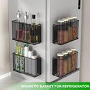 Magnetic Baskets Shelf Bins Organizer Holder Storage Rack Containers for Fridge, Whiteboard, Locker - Home Kitchen Laundry Office School by CozyNest Decor
