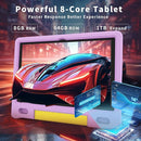 Kids Tablet with Strap, Android 14 Tablet for Kids 10 inch, Toddler Tablets Octa-Core 64GB 1TB Expandable, Children's Tablets with Case, Bluetooth WiFi Parental Control Dual by TinyTreasures Baby Boutique
