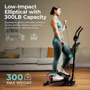 Sunny Health & Fitness 2-in-1 Sit/Stand Mini Elliptical Machine, Portable Under Desk Peddler Exerciser for Senior Home Workout, Optional Free Sunnyfit App Bluetooth Link, Handlebars or Resistance Band by CozyNest Decor