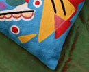 Kandinsky Modern Pillow Cover - Blue Painting | Abstract Throw Pillows | Modern Chair Cushion| Contemporary Accent Pillows | Mid Century Chair Cushions | Handmade Wool Size 18x18 by CozyNest Decor