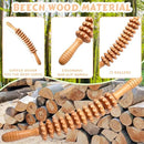 Curved Wood Therapy Massage Roller Tools,Lymphatic Drainage, Cellulite Massage & Wooden Muscle Roller Stick for Waist and Thigh, Stomach Rolling Massager Tool （with White Box） by CozyNest Decor